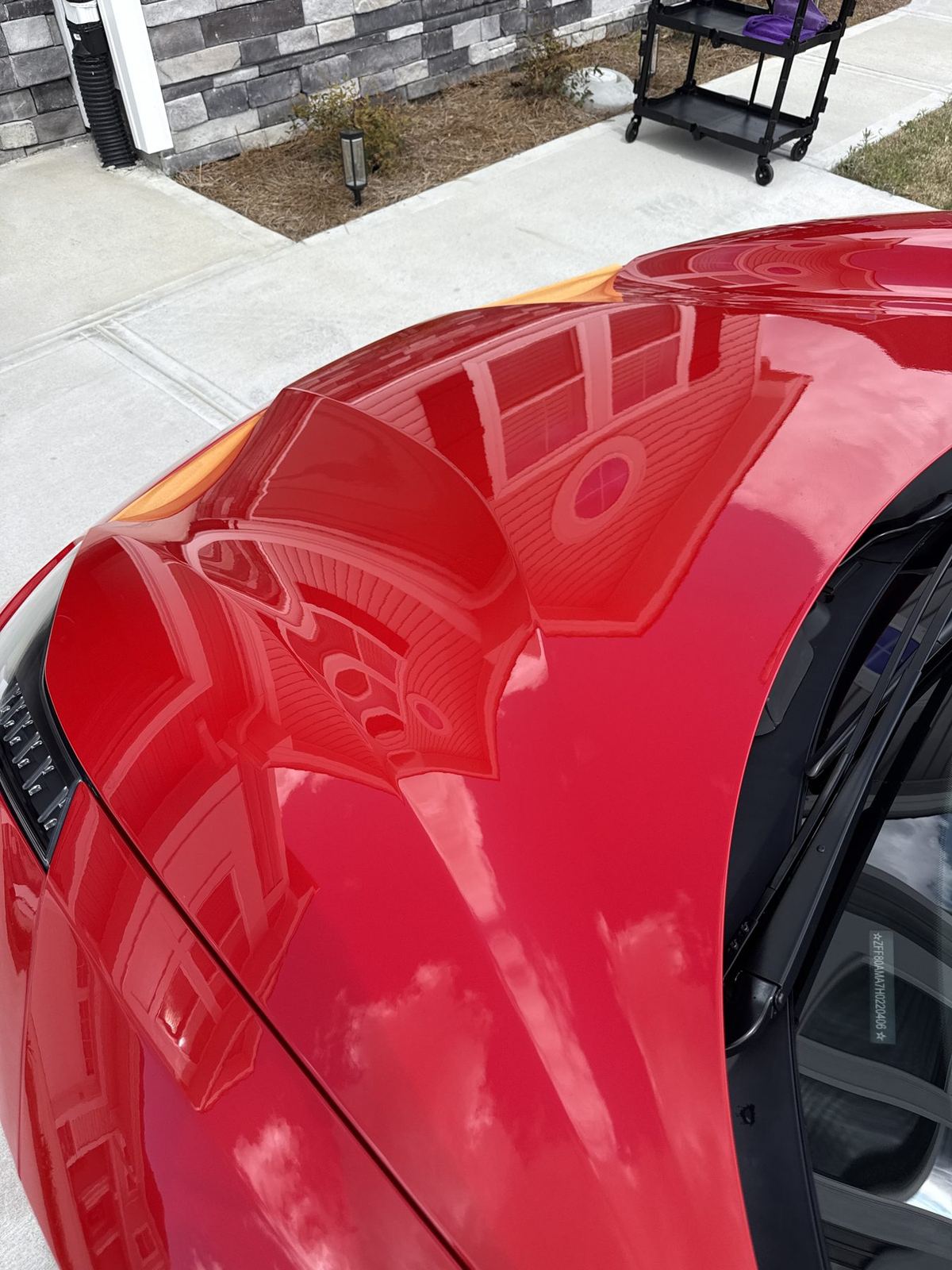 Paint Correction: Ferrari 488 paint close-up